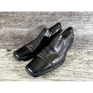 Lounge By Mark Nason Men's Sz 10 Rock Brown Stitched Leather Shoes